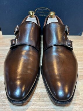 Crockett & Jones Seymour III 🔥 Dbl Monk Straps US 9D inc’s Shoe Trees & Bags